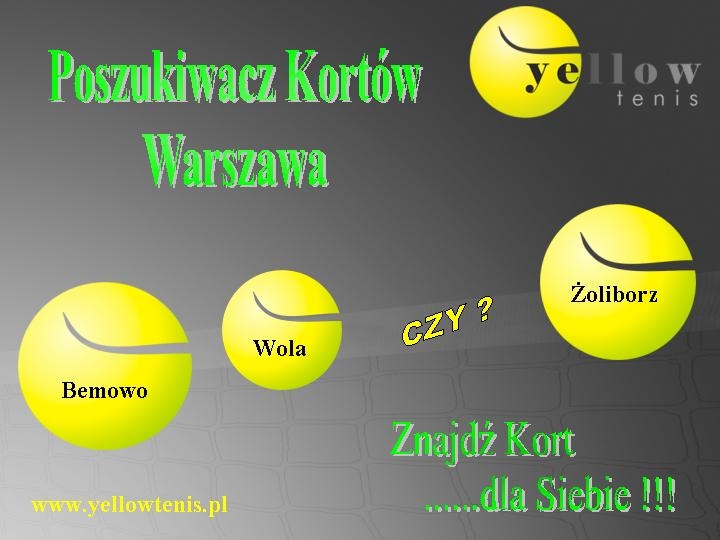 Wyszukiwarka Kortów w Warszawie gotowa