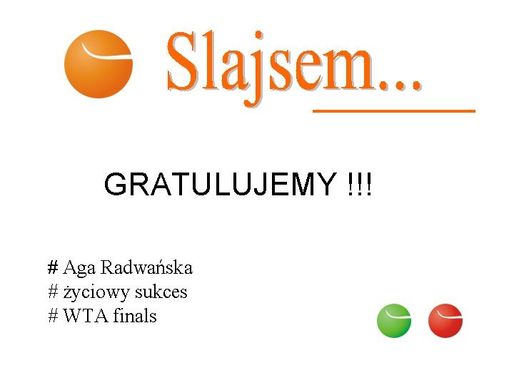 Gratulujemy Agnieszce !!!