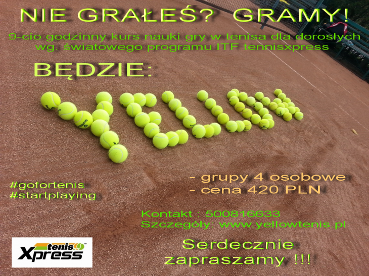 Ruszyły zapisy na kurs nauki gry Tenis Xpress